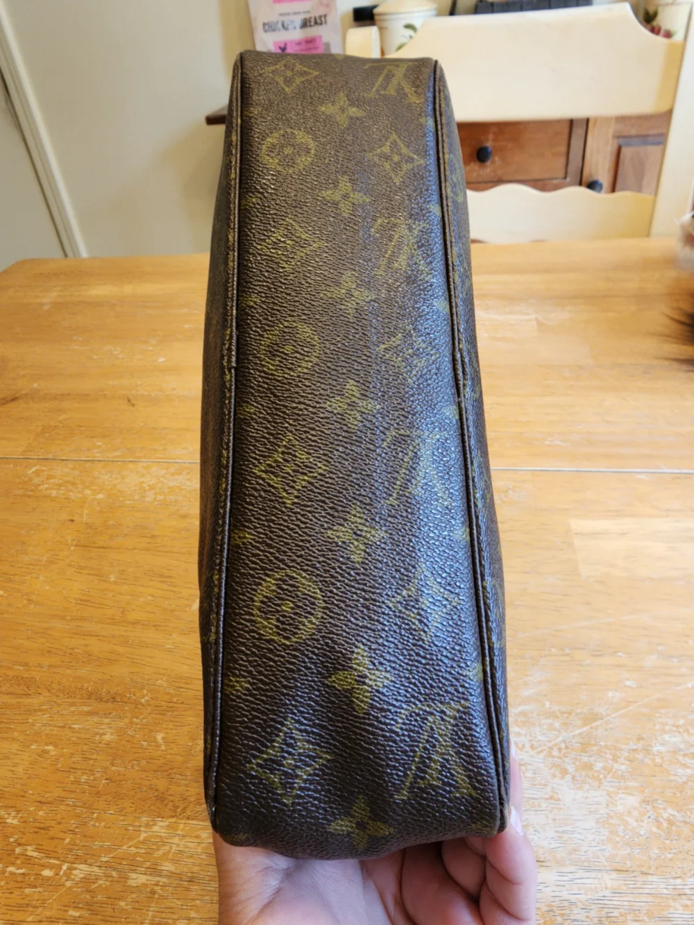 Louis Vuitton Monogram Trousse Toilette 28  iconic brown coated canvas